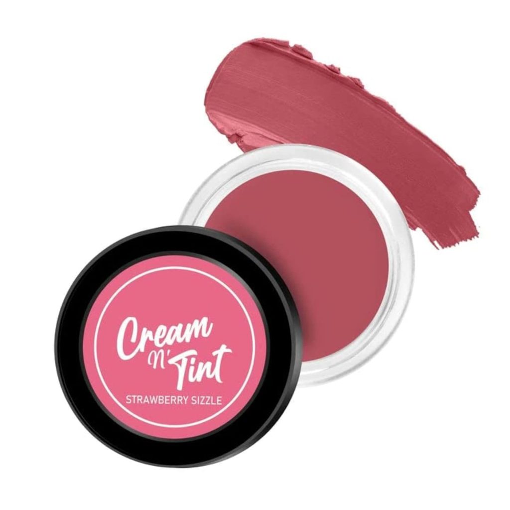 New Lip, Cheek And Eyeshadow Tint With Goodness Of Vitamin E And Olive Oil|Natural Flushing Glow|(Strawberry Sizzle), 1 Count