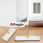 Raggle Flat Microfiber Magic Mop for Floor Cleaning,Home Hands Free Squeeze Mop for Floor, Stainless-Steel Handle and Microfiber Refill - Image 4
