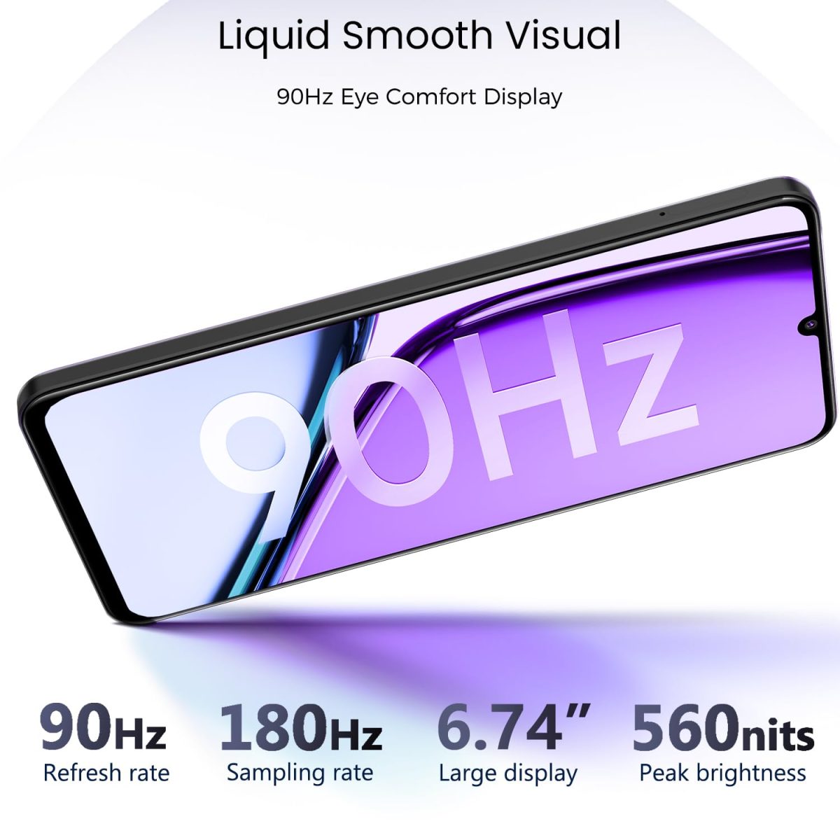 realme NARZO N61 4G Smartphone 6+128GB Black,6.56-inch Screen,90Hz Display,5000mAh Battery, 32MP Camera,UNISOC T612, IP544 Dust & Water Resistant,Bend Resistant Drop Resistant - Image 4