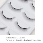 Savni Self-Adhesive Practice False Eyelashes, 5 Pairs, Natural Looking, Training Extension Set - Image 5
