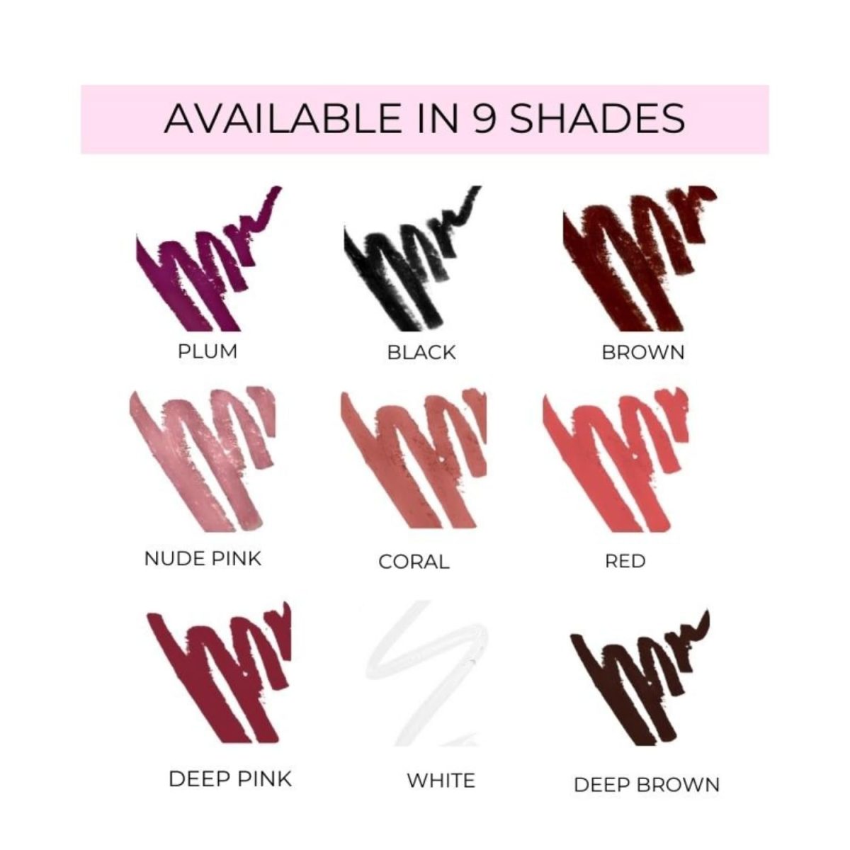 Blur India Darker Than My Ex's Soul Kajal & Lip Liner | Non Smudge, Long Lasting, Super Pigmented, Water-proof | Enriched with Shea Butter and Vitamin-E | 35g | White - Image 6