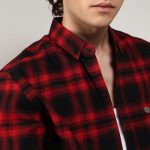 Campus Sutra Men's Cotton Comfort Fit Brushed Buffalo Check Shirtfor Casual Wear | Spread Collar | Long Sleeve | Button Closure | Shirt Crafted with for Everyday Wear - Image 7