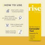 Rise for Men Concealer Tool | Covers Spots, Dark Circles, Acne Scars, & Hickeys Instantly | SPF 30 & Vitamin E | Available in 4 Shades (Light) - Image 6