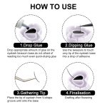 BBC 100pcs Aycrlic Fiber Smart Lash Glue Rings for Eyelash Extensions & Tatoos (White) - Image 5