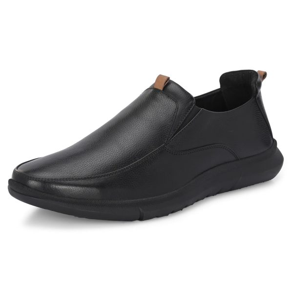 Blue Leather By Centrino Genuine Leather Men's Formal Slip on Loafers |Comfort Trendy Non Lace-Up Design |Flexible Mocassins |Leather with Anti-Skid Sole |Perfect for Office Wear & Formal Dress (3997)
