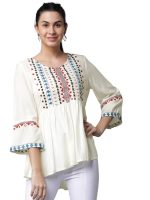 rytras Women's Rayon Solid Regular Fit Tunic Shirt