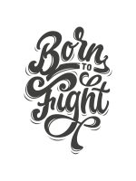 THREADCURRY Born to Fight | Motivational Inspirational Adventure Quote Cotton Graphic Printed Tshirt for Boys White - Image 4