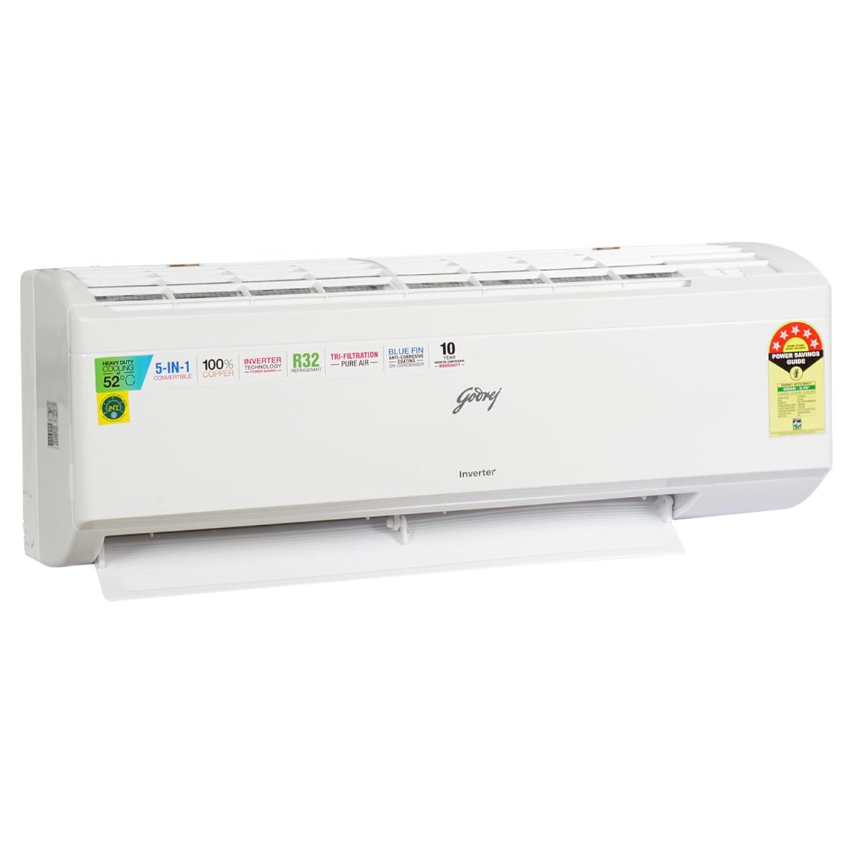 Godrej 1.0 Ton 5 Star Inverter Split Air Conditioner (SIC 12ITC5-WWR) - Image 3