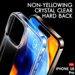 TheGiftKart Ultra-Hybrid Crystal Clear Back Case Cover for iPhone 16 Pro | Shockproof Design | Camera Protection Bump | Hard Clear Back | Bumper Case Cover for iPhone 16 Pro (Transparent) - Image 3