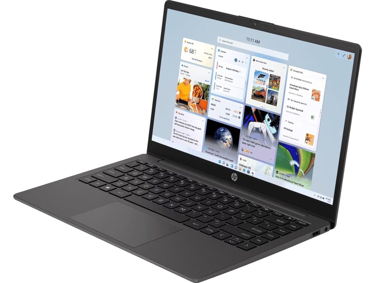 HP 14 (2025), AMD Ryzen 5 7520U Quad Core - (8 GB/512 GB SSD/AMD Radeon Graphics/Windows 11 Home) Thin and Light Business Laptop/14.0" HD Display/Ash Grey/1.36 kg/MS Office 2021 - Image 3