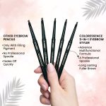 COLORESSENCE Eyebrow Pencil 3 in 1 Multifunction Brow Filling Styler with Spoolie Shaping Brush - 0.25 g (Brown) - Image 5