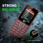 Itel Kingsignal Keypad Mobile Phone | Stronger Signal |1500 mAh 33 Days Standby Super Battery | Type C Charger | KingVoice | Wireless FM with Recording | Auto Call Recording |Kevlar Texture|Purple Red - Image 5