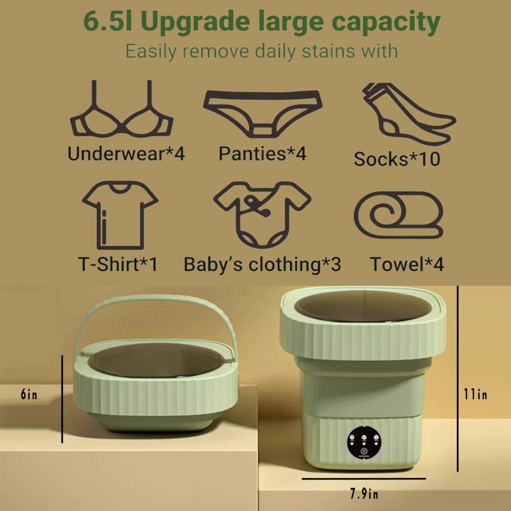Skyheaven SeMi AuToMaTiC FoLdInG 9L SmAlL MiNi WaShInG MaChInE WiTh DrYeR DeEp CLeAnInG FoR UnDeRwEaR WaShINg MaChInE