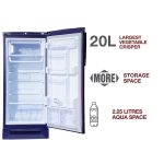 Godrej 210 L 4 Star Inverter Direct-Cool Single Door Refrigerator with Jumbo Vegetable Tray (RD EDGEPRO 225D 43 TDI RY PR, Ray Purple, Base stand with drawer) - Image 4