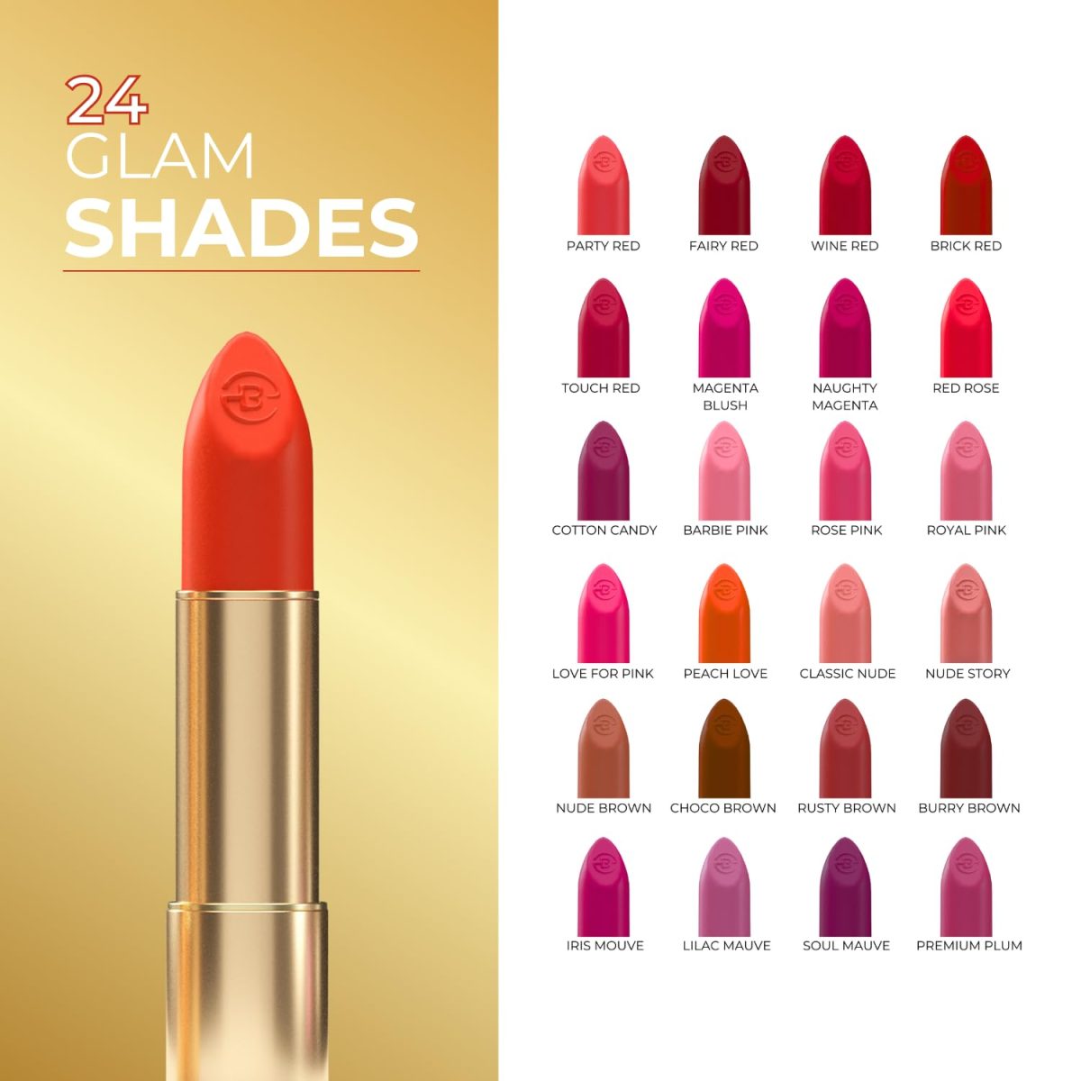 Beaut by Sterling Velvet Series Matte Lipstick for Women (4g) | Long Lasting, Non-Sticky, Intense Color, Paraben-Free, Luxurious Texture, Peach Love - Image 3