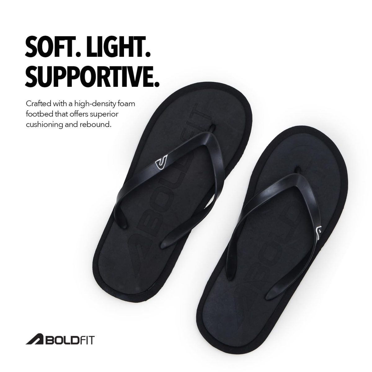 Boldfit Slippers for Man, One-Piece Eva Sliders, Flip Flops & Chappal for Men, Soft Cushioned Footbed, Quick-Dry Design, Water-Resistant & Crack-Resistant Everyday Comfort Footwear & Beach Wear - Image 3