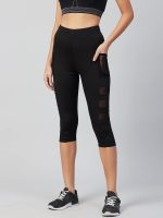 BLINKIN Women's Skinny Fit Mid Rise Polyester Blend 3/4Th Capri Tights (VG-W997-29J8) - Image 3