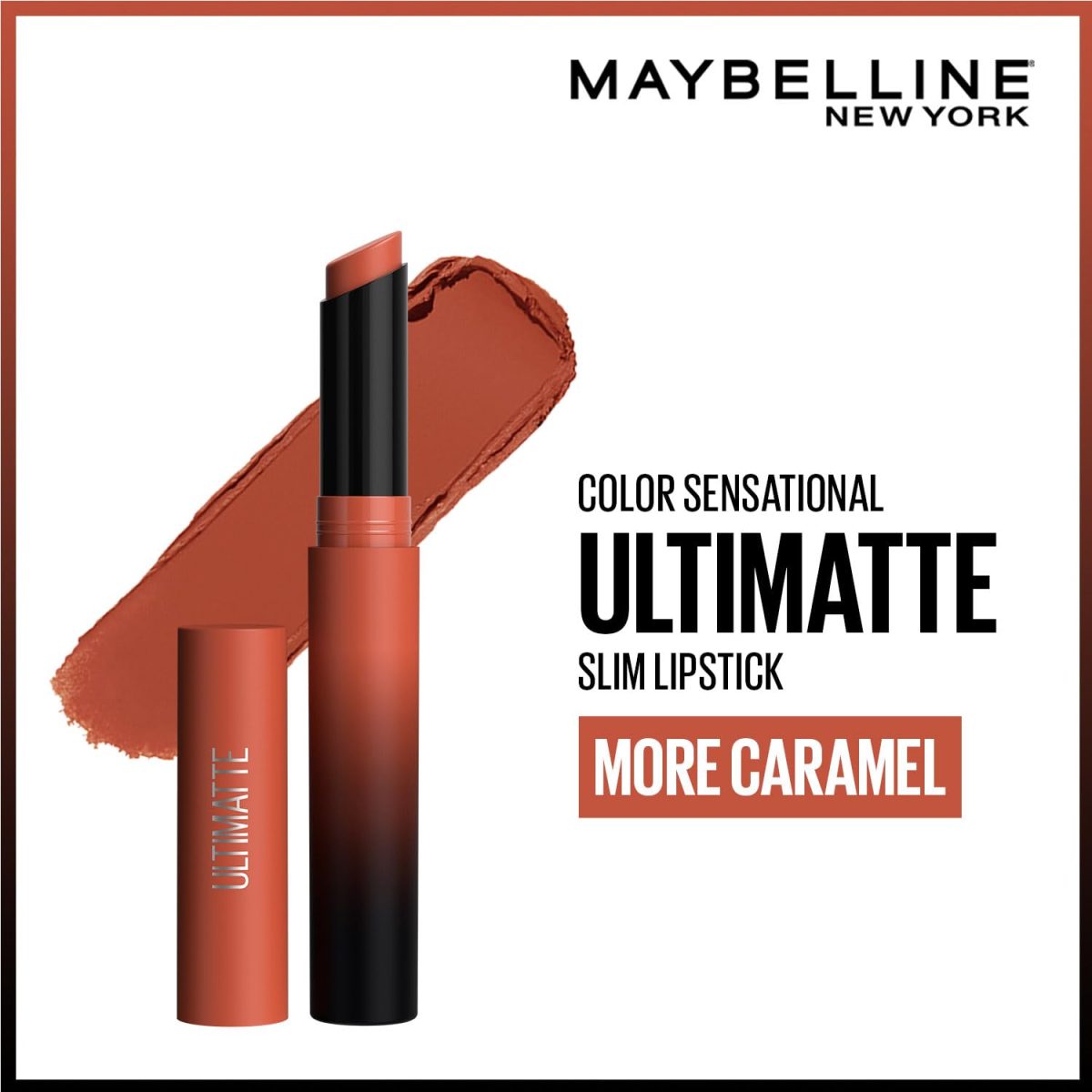 Maybelline New York Color Sensational Ultimatte Lipstick, More Caramel, 1.7g - Image 2
