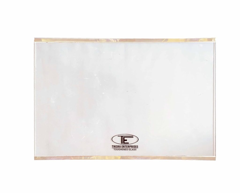 TIKSHA ENTERPRISES (445=450) 275 MM TOUGHENED Glass with Silver Bidding Compatible for Samsung Single Door.