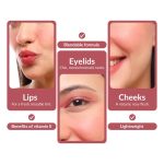 RIELLE Touch of Love Lip & Cheek Tint For Women - Creamy Matte Finish & Easy to Blend Smooth Formula | Enriched with Vitamin E | For Lips, Cheeks & Eyelids | Shade : 203 Pecan Pout - 8gm - Image 2
