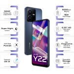Vivo Y22 (Starlit Blue, 4GB RAM, 128GB Storage) with No Cost EMI/Additional Exchange Offers - Image 2