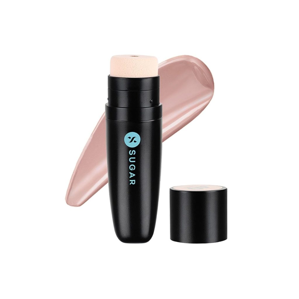 SUGAR Cosmetics Aquaholic Hydrating Matte Foundation Cream | Full-Coverage | For All Skin Types | With Built-In Cushion Applicator | 30Gm - 35 Frappe, 1 Count
