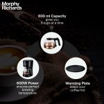 Morphy Richards Europa Drip Espresso Coffee Machine For Home|600W Drip Coffee Maker|6-Cups Capacity*|Anti-Drip Function|Dry Heat Protection|Warming Plate|2-Yr Warranty By Brand|Black - Image 4