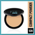 Maybelline New York Matte Compact Powder For All Skin Types, With Spf To Protect Skin From Sun, Absorbs Oil, Fit Me, 128 Warm Nude, 8G (Pack Of 2), Cream - Image 2