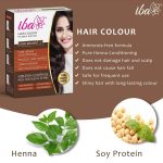 Iba Hair Colour for Women - Dark Brown, 70g (Pack of 2) | 100% Pure Henna Based Powder Sachet | Natural Hair Colour & Long Lasting with Conditioning Formula| Reduced Hair Fall & Hair Damage | Shine & Nourish Hair | Free from Ammonia and Other Harmful Chemicals | Herbal Hair Powder for Hair Color | Dark Brown Henna - Image 3