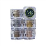 Loose, Highly Pigmented Holographic Glitter HD Eye Pigment - Long Lasting, Easy to Blend. Metallic Glitter Set of 6 - Light Shade