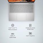 Dell Thin & Light Inspiron 7440 2in1 Laptop, Intel Core 3 100U Processor, 8GB + 512GB SSD, 14" (35.62cm) FHD+ 250nits Display Touch, Backlit KB + FPR, Win 11 + MSO'21,15 Months McAfee,Ice Blue,1.71kg - Image 7