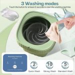 Skyheaven SeMi AuToMaTiC FoLdInG 9L SmAlL MiNi WaShInG MaChInE WiTh DrYeR DeEp CLeAnInG FoR UnDeRwEaR WaShINg MaChInE - Image 5