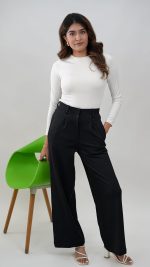 GRECIILOOKS High Waist Cotton Trousers for Women – Flared Parachute Pants with Side Pockets | Casual Travel Cargo Pants (Available in Plus Size and Combo Pack of 2) - Image 7