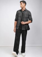 Locomotive Highlander Men's Slim Fit Casual Shirt | Checkered | Button Closure | Trendy, Breathable & Comtable All-Day Wear - Image 2