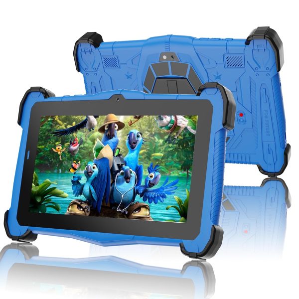 Fivahiva Kids Tablet 7-Inch, 64GB, 1GB RAM, Blue,Wi-Fi, Octa-Core Processor, Ad-Free Content, Parental Controls, Iwawa Learning Games, 2025 Model