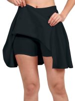 Mehrang Girl's/Women's Classic Stretchy All Time Trendy Skater Skirt with Attached Inner Shorts and Flared Inskirt - Image 4