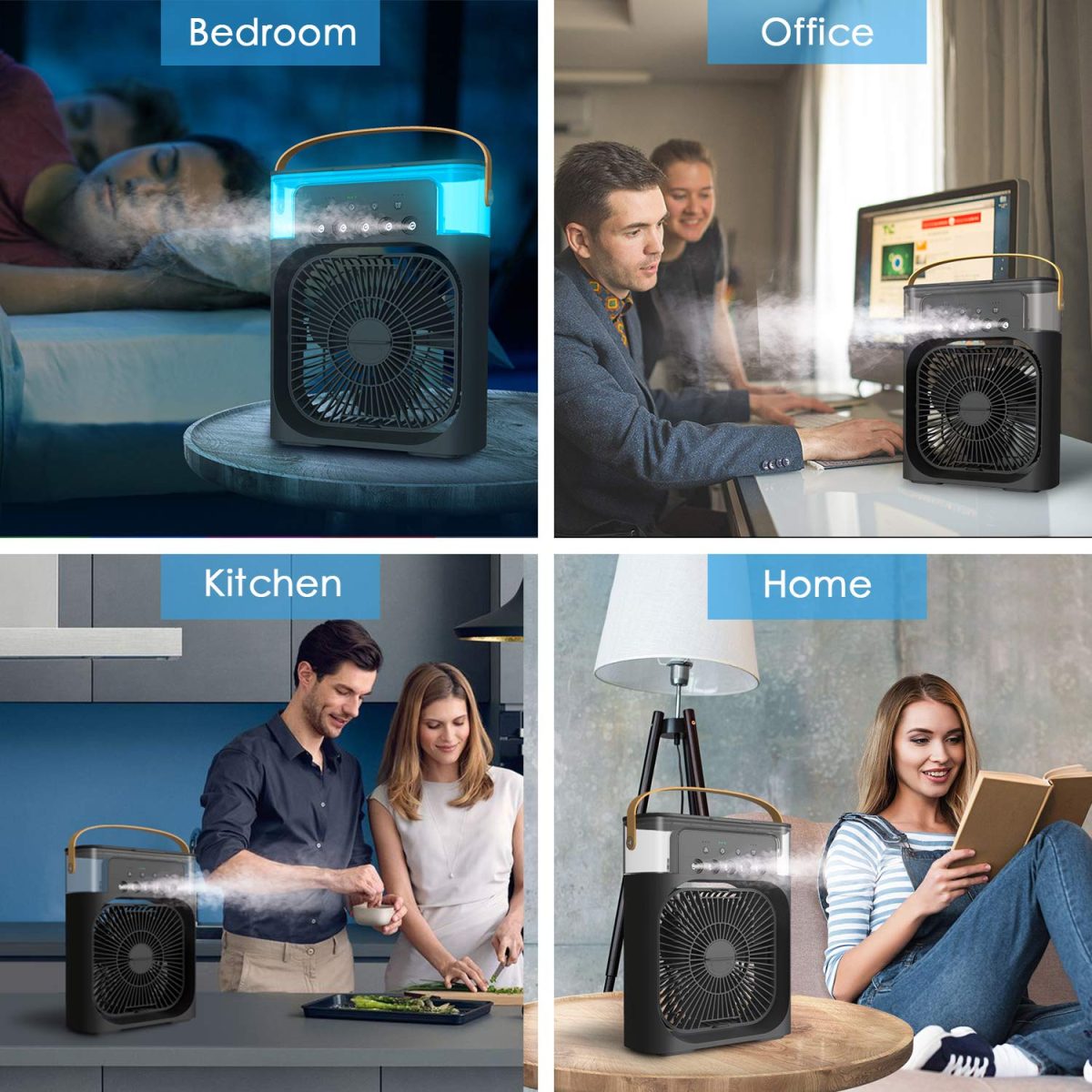 Enfogo (Enjoy calm Summer With 15 Years Warranty) Transform your environment with the Portable Air Conditioner Fan. Perfect forr offices, and kitchens, this USB-mini cooler_Multicolor - Image 6