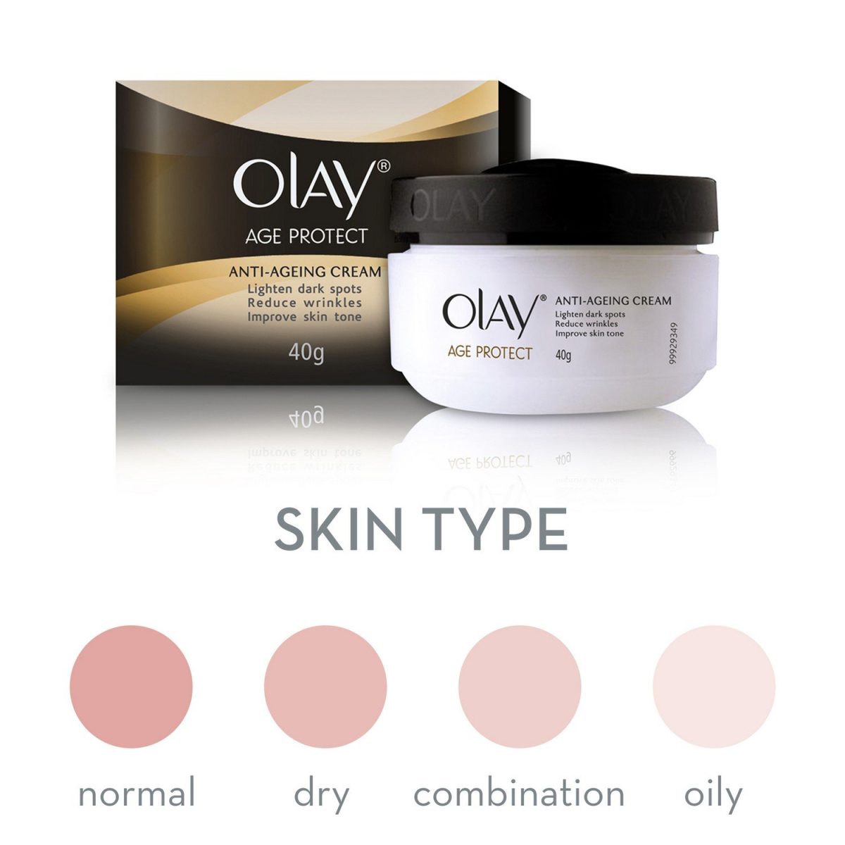 Olay Age Protect |with Salicylic Acid, Aloe Vera Extract, BHA |Stimulates skin's renewal process, gives radiant, younger looking skin |Suitable for Normal, Dry, Oily & Combination skin |40 gm - Image 6