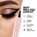 MARS PREMIUM Long Lasting Liquid Ink Black Pen Eye liner | Smudge Proof Eyeliner For Women | Matte Finish & Waterproof Eyeliner (1ml) (Black Ink) SH-7711 - Image 3