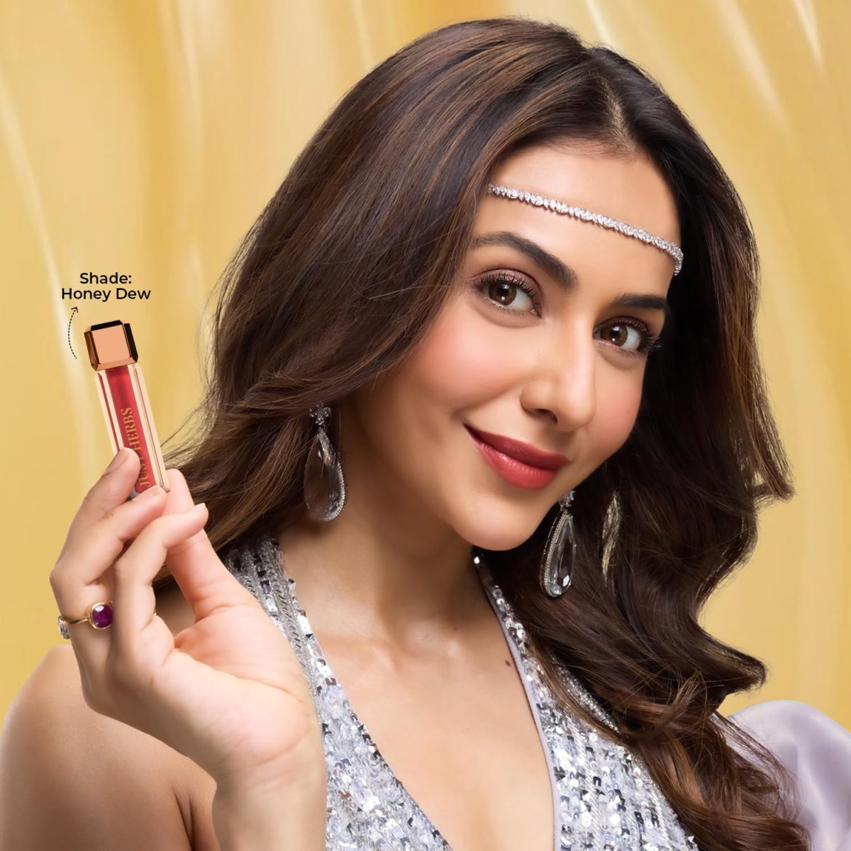 Just Herbs Lip Honey Plumping Gloss with Plant Vitamin C & Peppermint Oil (Honey Dew, 4 ml) - Image 2
