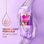 Sunsilk Argan Oil & Rosemary Frizz Smooth Oil Blends Shampoo | for Frizzy Hair | with No Added Parabens | 700 ML - Image 5