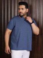 Bigbanana Plus Size Men's Regular Fit Jacquard Polo Tshirt - Image 4