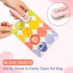 GLUN® Portable Mini Sealing Machine, Handheld Packet Sealer for Food, Snacks, Chips, Fresh Storage, Plastic Bags Sealing Machine, Type C Charging Vaccum Sealers - Image 3