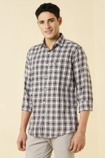 Allen Solly Men's Small Checks Casual Shirt - Image 2