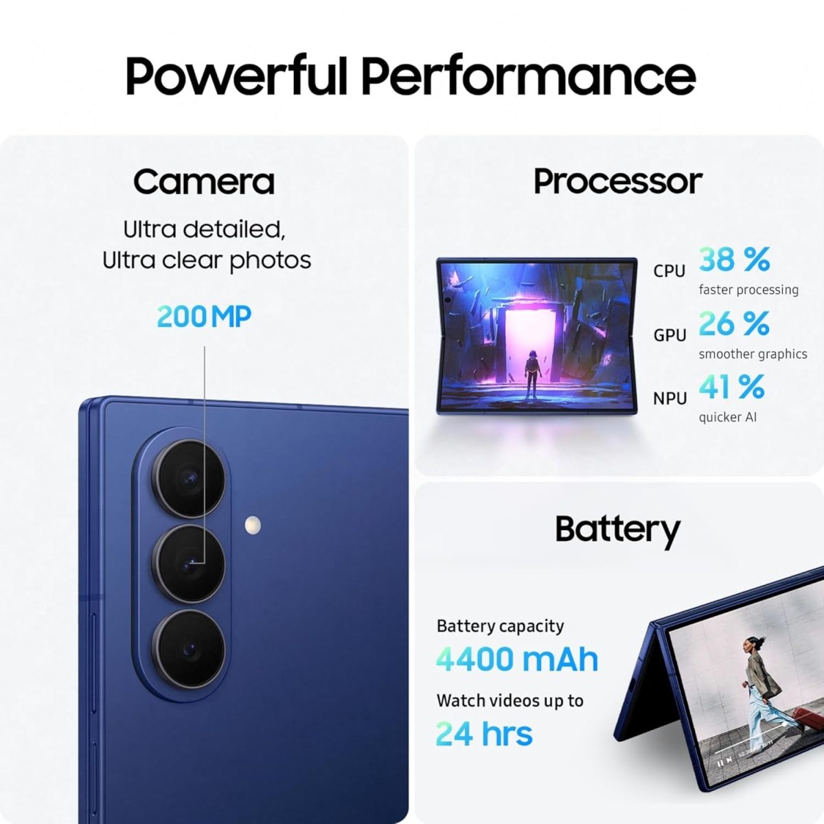 Samsung Galaxy Z Fold7 5G Smartphone with Galaxy AI (Silver Shadow, 12GB RAM, 512GB Storage), Ultra Sleek Design with 200MP Camera, Powerful Snapdragon 8 Elite, Google Gemini - Image 4
