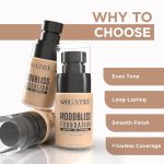 ORGATRE MoodBliss Foundation 30ml | Full Coverage Matte & Dewy Finish | Hydrating & Long-Lasting | Enriched with Niacinamide, Vitamin C & Avocado Oil | SPF 30 PA++ | Suitable for All Skin Types | 138 - Image 4