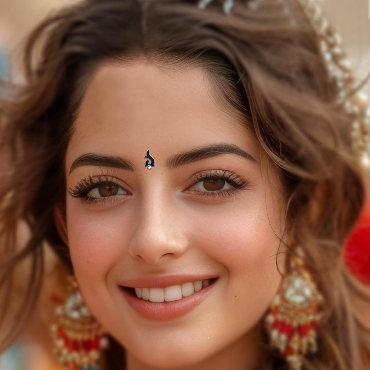 Comet Busters Different Designs Fancy Black Bindi (BIN655)(10mm) - Image 6