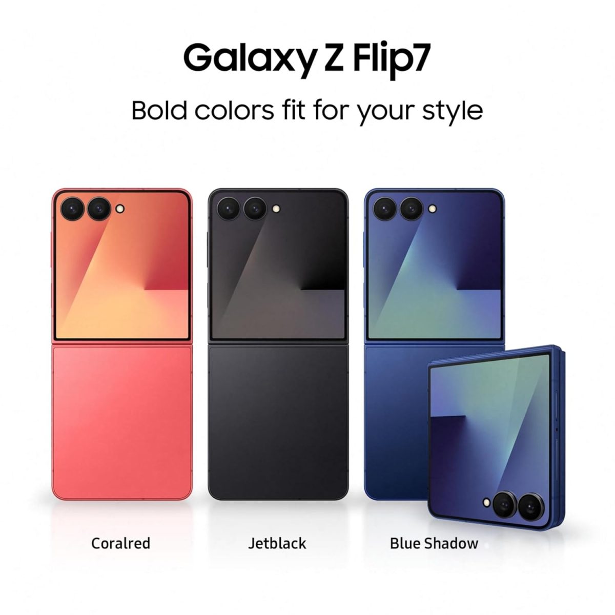 Samsung Galaxy Z Flip7 5G Smartphone with Galaxy AI (JetBlack, 12GB RAM, 512GB Storage), Ultra Sleek Design with 50MP High-Resolution Camera, Exynos 2500, Google Gemini - Image 2