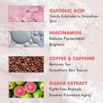 mCaffeine Brightening Tan Removal Soap - 1% Kojic Acid & Glutathione -Pack of 3x100g | Niacinamide, Glycolic Acid - Reduce Dark Spots | Tangy Guava Perfumed Bar | Moisturizing Bath Soap for Women, Men - Image 4