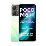 POCO M6 5G (Polaris Green,4GB RAM, 128GB Storage) | MediaTek Dimensity 6100+ 5G Processor | 5000 mAh Battery + 18W Fast Charging | 50 MP AI Dual-Camera System| Airtel Locked